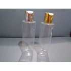 RF200ml Cosmetic Pump Bottle prestop gold / silver lid 1