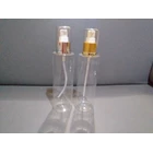 Botol Kosmetik RF 200ml pump treatment gold/silver 1